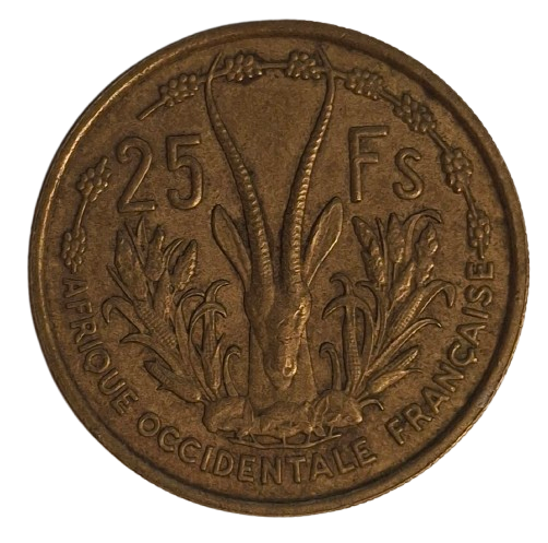 Frans West-Afrika 25 Francs 1956