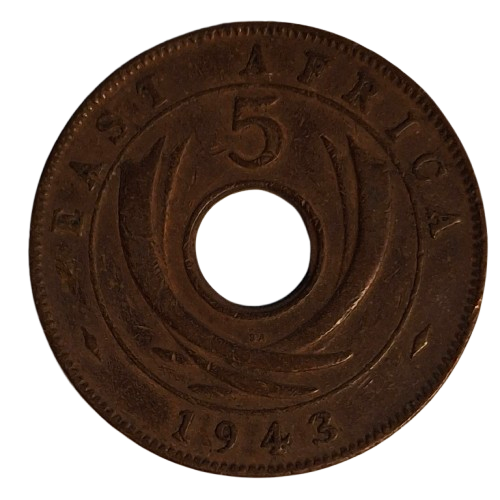 Oost Afrika 5 Cents 1943