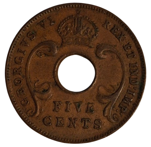 Oost Afrika 5 Cents 1942