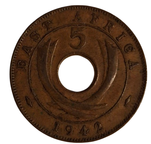 Oost Afrika 5 Cents 1942