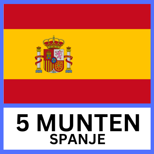 5 Willekeurige Munten Spanje - Munten Punt