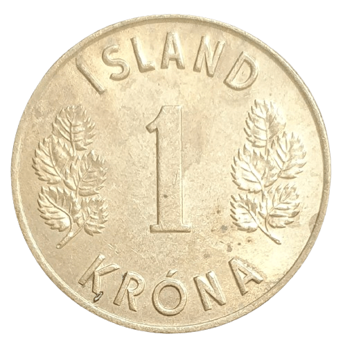 IJsland 1 Krona 1975 - Munten Punt