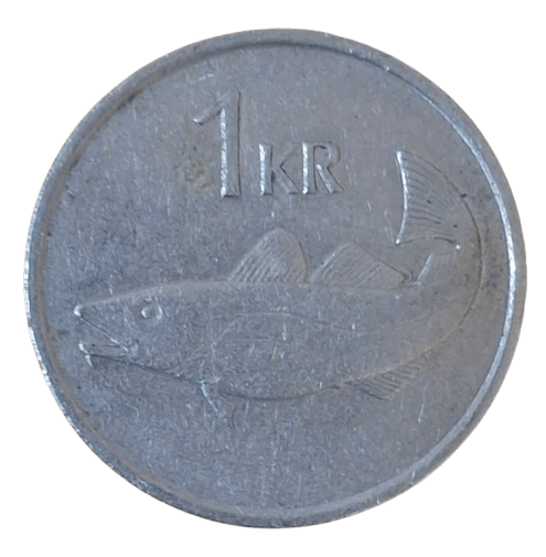 IJsland 1 Krona 1981 - Munten Punt