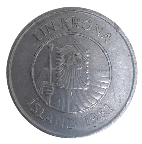 IJsland 1 Krona 1981 - Munten Punt