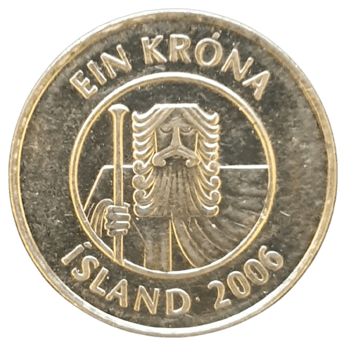 IJsland 1 Krona 2006 - Munten Punt