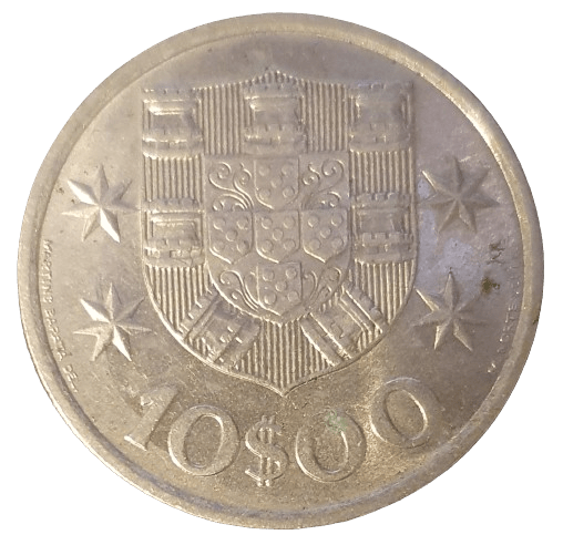 Portugal 10 Escudos 1973 - Munten Punt