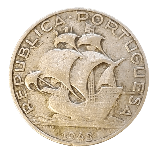 Portugal 2.5 Escudos 1943 Zilver - Munten Punt