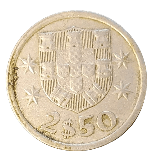 Portugal 2.5 Escudos 1976 - Munten Punt