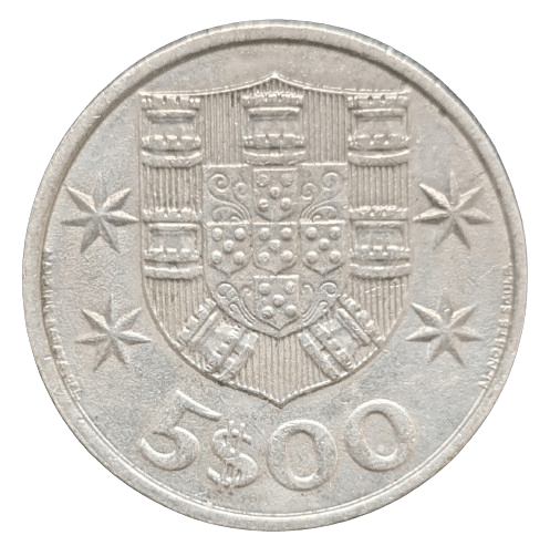 Portugal 5 Escudos 1980 - Munten Punt