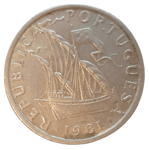 Portugal 5 Escudos 1981 - Munten Punt