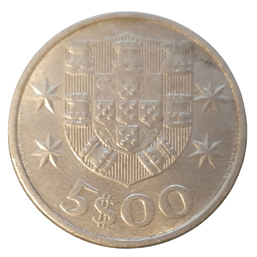 Portugal 5 Escudos 1981 - Munten Punt