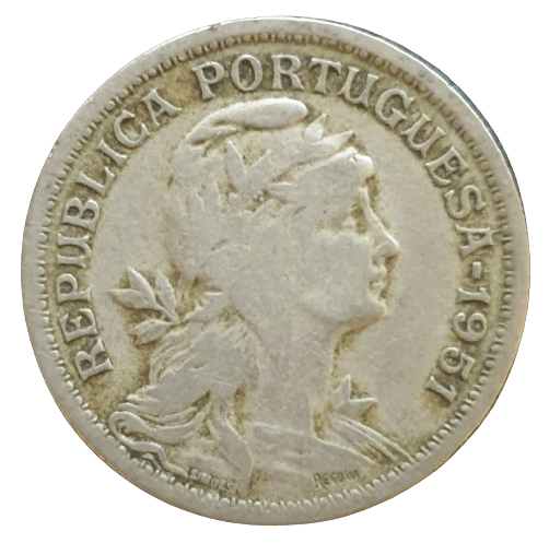 Portugal 50 Centavos 1951 - Munten Punt