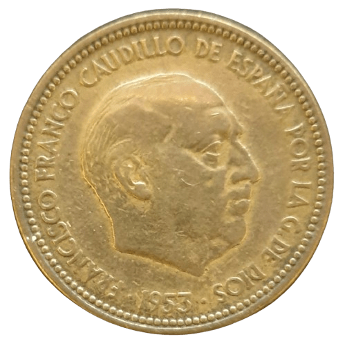 Spanje 2.5 Pesetas 1953 - Munten Punt