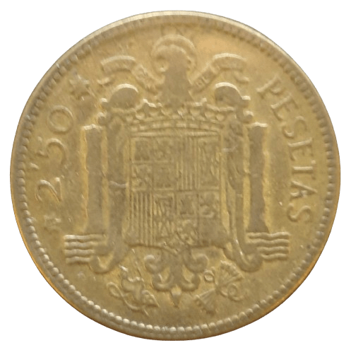 Spanje 2.5 Pesetas 1953 - Munten Punt