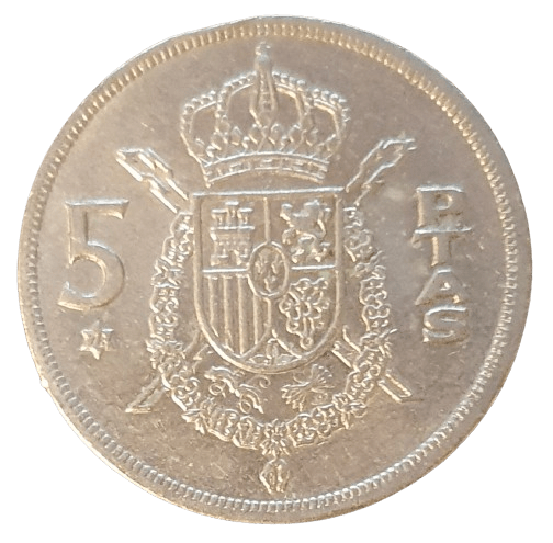 Spanje 5 Pesetas 1975 - Munten Punt