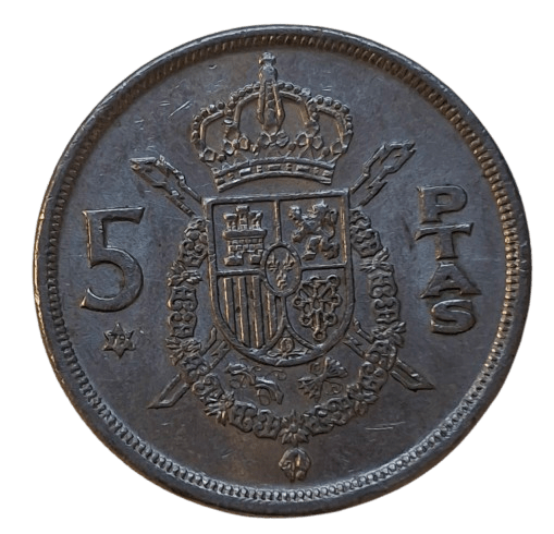 Spanje 5 Pesetas 1975 (79) - Munten Punt