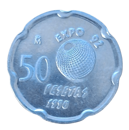 Spanje 50 Pesetas 1990 "Expo 92" - Munten Punt