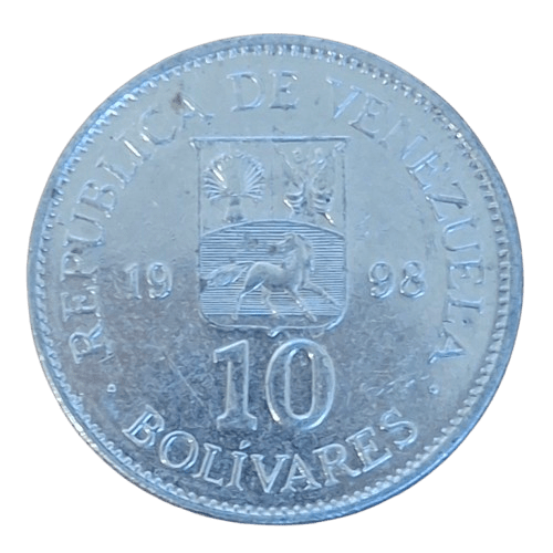 Venezuela 10 Bolivares 1998 - Munten Punt