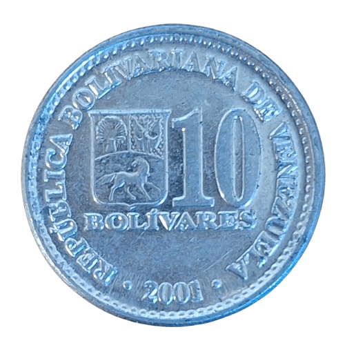 Venezuela 10 Bolivares 2001 - Munten Punt