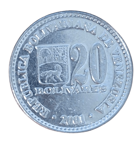 Venezuela 20 Bolivares 2001 - Munten Punt